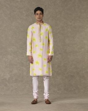 floral print regular fit long kurta