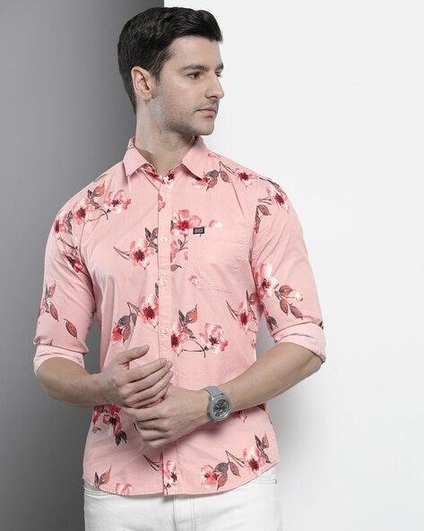 floral print regular fit shirt