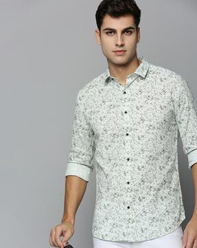 floral print regular fit shirt