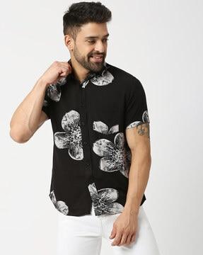 floral print regular fit shirt