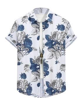 floral print regular fit shirt