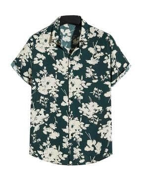 floral print regular fit shirt