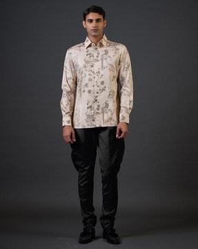 floral print regular fit shirt