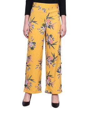 floral print relaxed fit palazzo