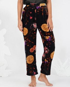 floral print relaxed fit pants