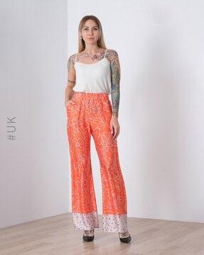 floral print relaxed fit pants