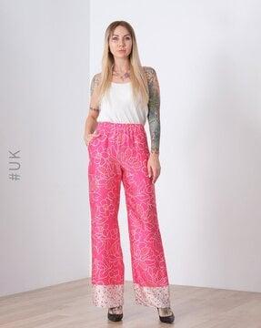 floral print relaxed fit pants