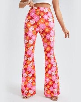 floral print relaxed fit pants