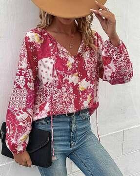 floral print relaxed fit shirt