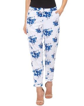 floral print relaxed fit trouser