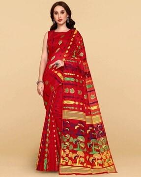 floral print saree