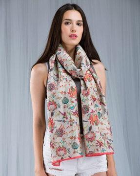 floral print scarf