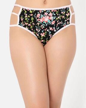 floral print seamless hipster panties