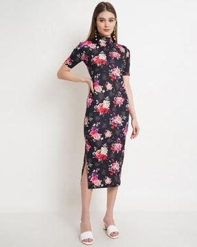 floral print sheath dress