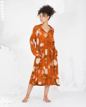 floral print shift dress