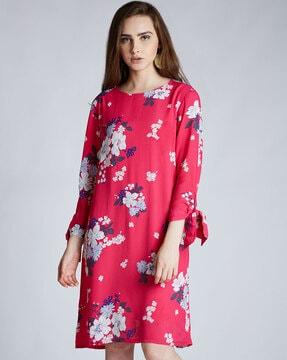 floral print shift dress