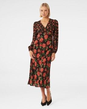 floral print shift dress