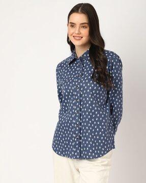 floral print shirt