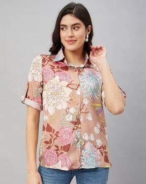 floral print shirt