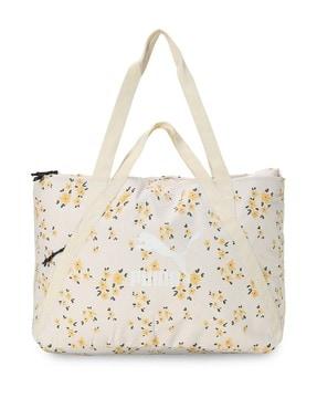 floral print shopper bag