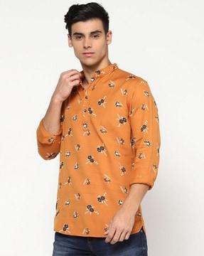 floral print short kurta