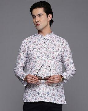 floral print short kurta