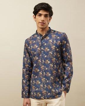 floral print short kurta