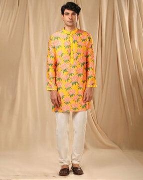 floral print short kurta