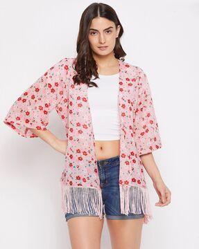 floral print shrug