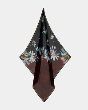 floral print silk scarves