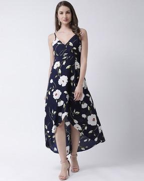 floral print sleeveless dress