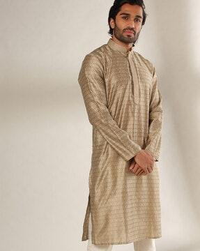 floral print slim fit kurta