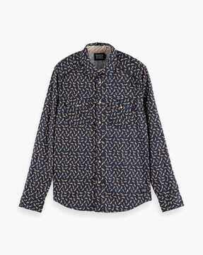 floral print slim fit shirt