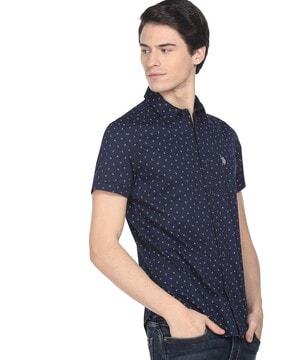 floral print slim fit shirt