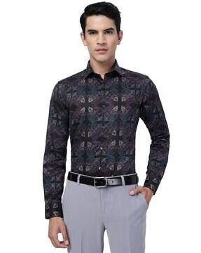 floral print slim fit shirt