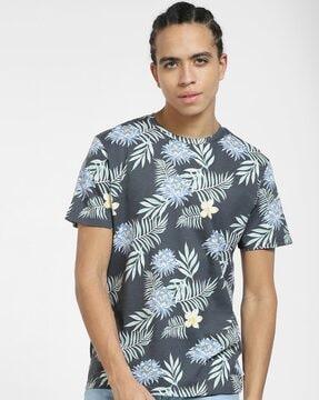 floral print slim fit t-shirt