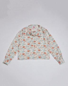 floral print slim fit top