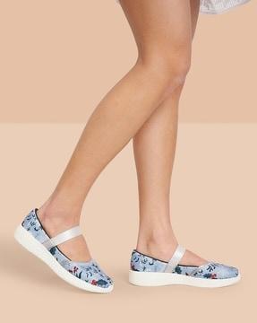 floral print slip-on shoes