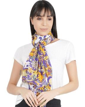 floral print stole