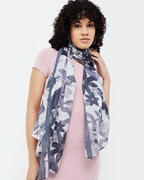 floral print stole