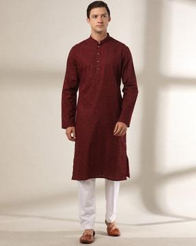 floral print straight kurta