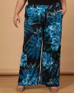 floral print straight pants