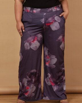 floral print straight pants