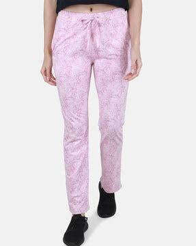 floral print straight track pants
