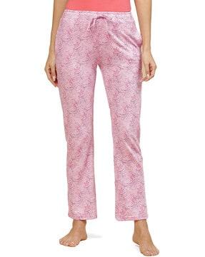 floral print straight track pants