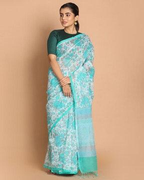 floral print supernet kota saree