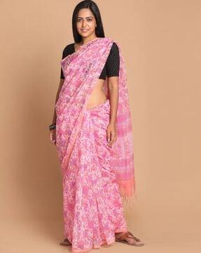 floral print supernet kota saree