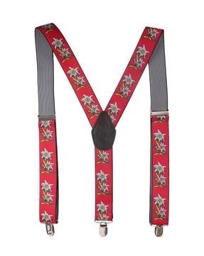 floral print suspender belt