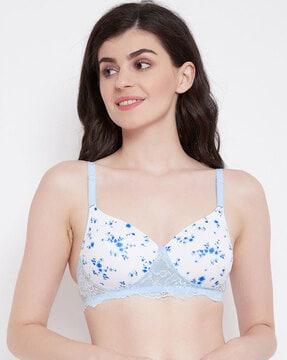 floral print t-shirt bra