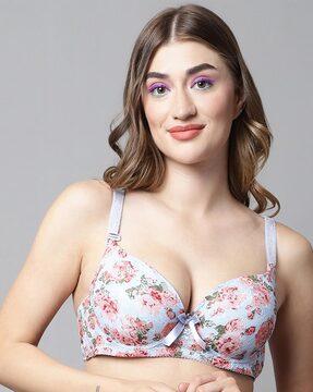 floral print t-shirt bra